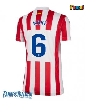 Atletico Madrid Koke #6 Tricou Fotbal Replică 2025-26 Femei Acasa